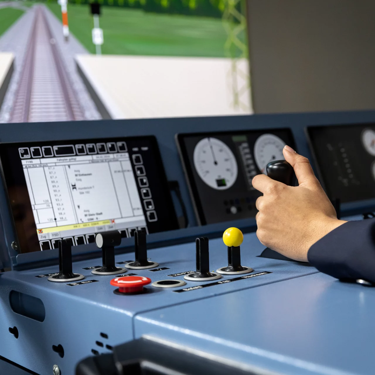 Bedienung des Triebfahrzeug-Simulator